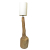 Lampa Rzeźba w kształcie Butli Drewno Teak Podłogowa 115cm
